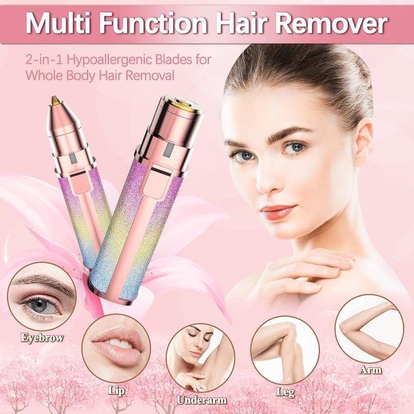 2 In 1 Hair Remover  Eyebrow Trimmer For Women
