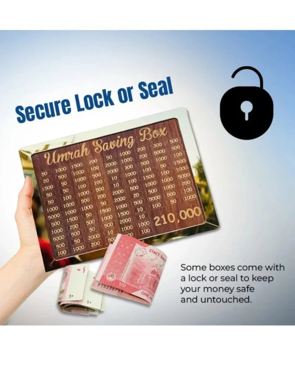 Umrah Saving Box "Journey to Makkah Starts Here"